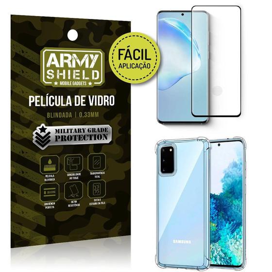 Imagem de Película 3D Full Cover Fácil Aplicação Galaxy S20 + Capa antishock - Armyshield