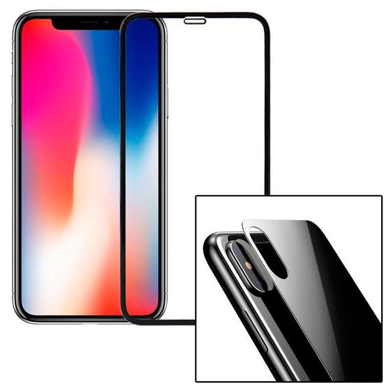 Película 3d Iphone X 10 Tela Inteira Borda Frontal Traseira Kit 2x frente e tras Menor preço em Película 3d Iphone X 10 Tela Inteira Borda Frontal Traseira Kit 2x frente e tras