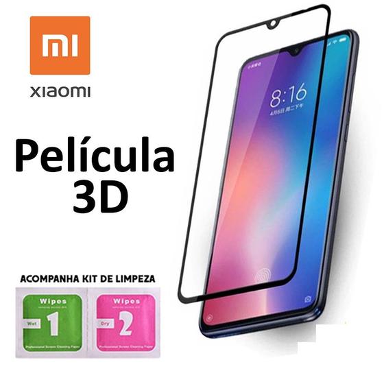 Imagem de Película 3D premium ultra vidro anti risco para mi 9 lite Envio imedidato