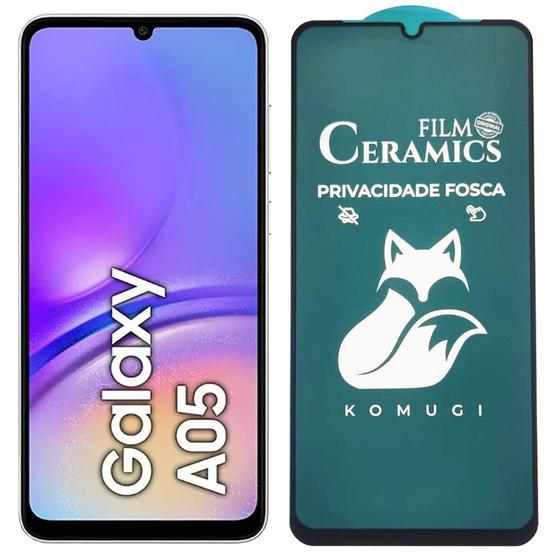 Imagem de  Pelicula 9D Ceramica Privacidade Fosca Compativel com Samsung Galaxy A05