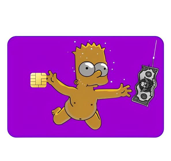 Imagem de Pelicula Adesiva Cartão De Crédito Débito Simpsons 03 Unidades 