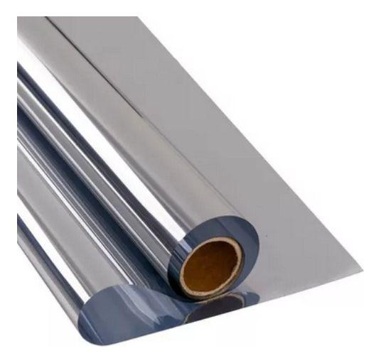 Imagem de Película Adesiva Insulfilm 0,50x24m Profissional Espelhada Prata Silver/Smoke