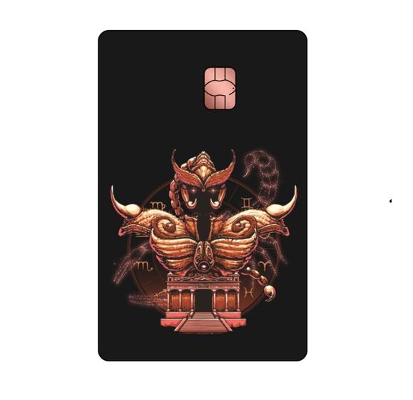 Imagem de Película Adesiva Para Cartão De Crédito Cavaleiros dos Zodíaco Escorpião