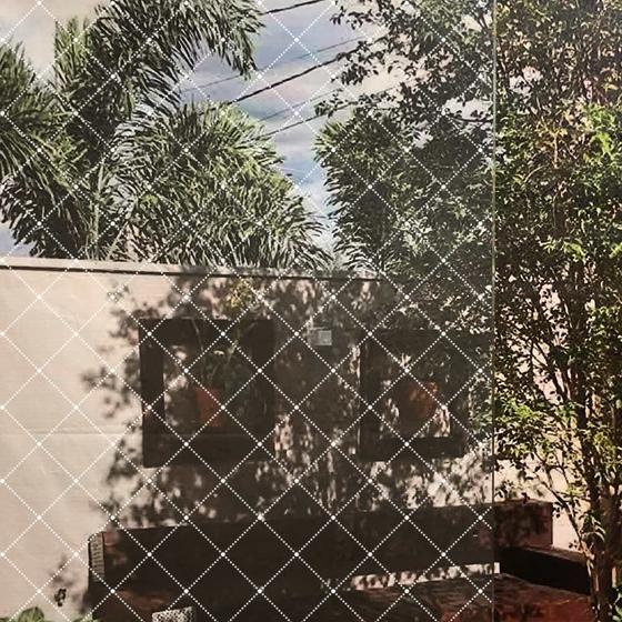 Imagem de Pelicula Adesiva para Vidro Blindex Modelo Pontos e Quadrados Brancos 200x60cm