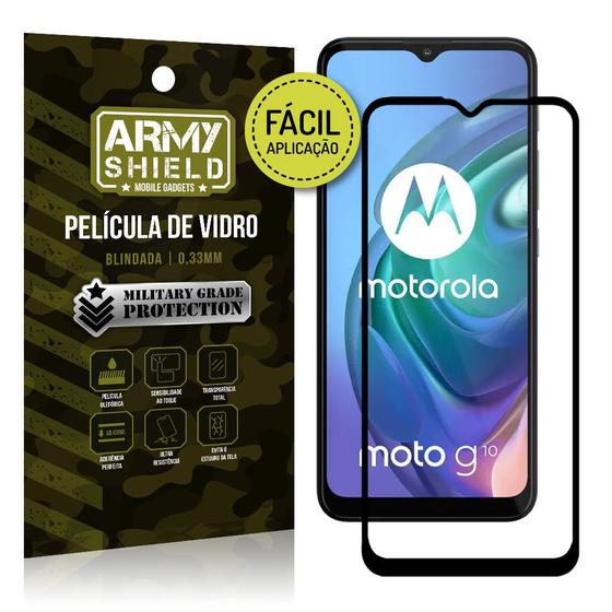 Imagem de Película Blindada 3D Moto G10 Fácil de aplicação - Armyshield