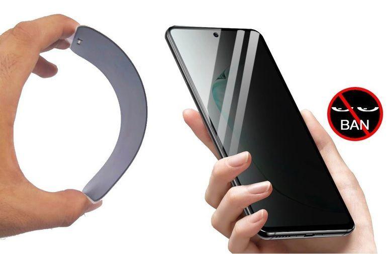 Imagem de Película Cerâmica 9D 5D Privativa Anti Espião Gel Flexível P/ Samsung Galaxy A12 M12 / A22 4G / A23