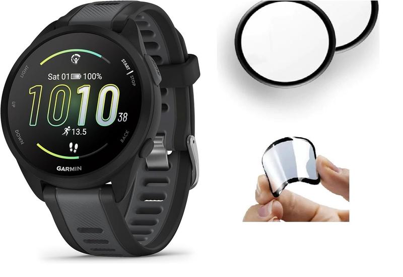 Imagem de Película Ceramica 9D Para Relogio Smartwatch Garmin Forerunner 165 / 255 / 265 265S