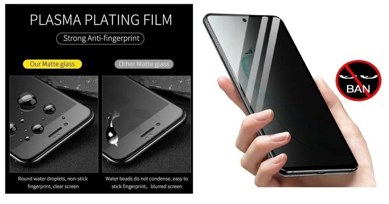 Imagem de Película Ceramica Privativa Fosca Matte Anti Espião P/ Samsung Galaxy S21 Ultra 6.8