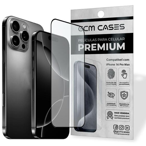 Imagem de Película Compatível com iPhone 16 Todos os Modelos Normal/ Plus/ Pro/ Pro Max  Feita em Vidro 3D Temperado