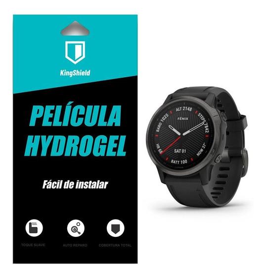 Imagem de Película Compatível Garmin Fênix 7s (42mm) Kingshield Gel (3x Unid)