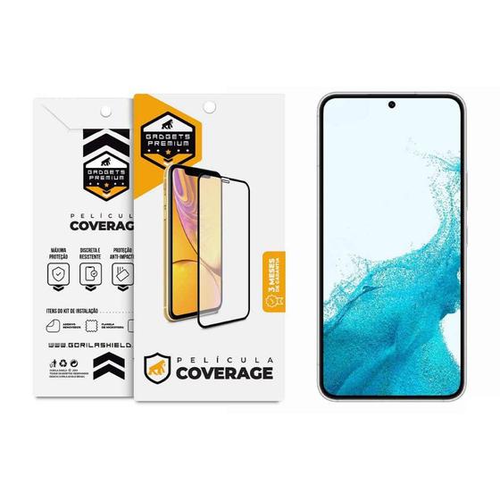 Imagem de Película Coverage 5D Pro Preta Compatível com Samsung Galaxy S22 - Gshield