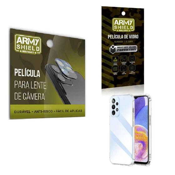 Imagem de Película De Câmera E Tela Samsung A23 5G E Capinha Antishock