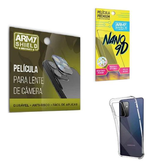 Imagem de Película De Câmera Samsung A72 Com Capinha Anti Shock