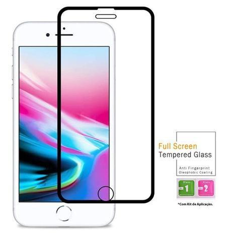 Imagem de Película de Vidro 3D Blindada iPhone SE 2020   Kit Limpeza - Encapar