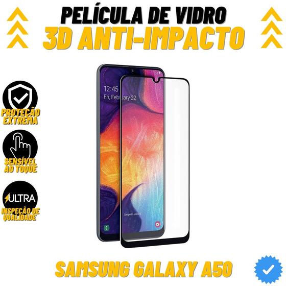 Imagem de Película de Vidro 3D Celular Anti-Impacto Samsung Galaxy A50