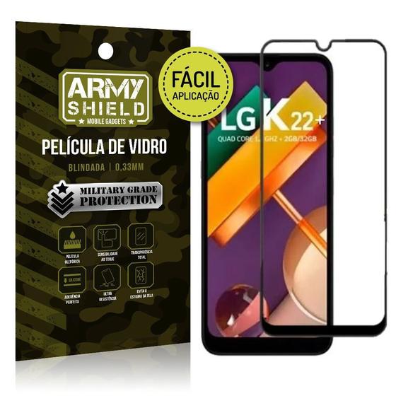 Imagem de Película de Vidro 3D Fácil Aplicação LG K22 Plus - Armyshield