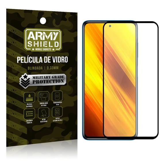 Imagem de Película de Vidro 3D Poco X3 Blindada para tela 6,67" Full Cover - Armyshield