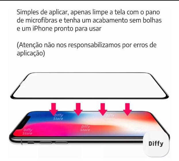 Imagem de Pelicula De Vidro 3D Reforçada - Iphone 6 plus 