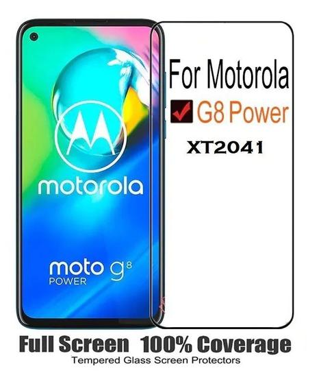 Imagem de Película De Vidro 9d 9h Moto G8 Power - Cobre Toda Tela
