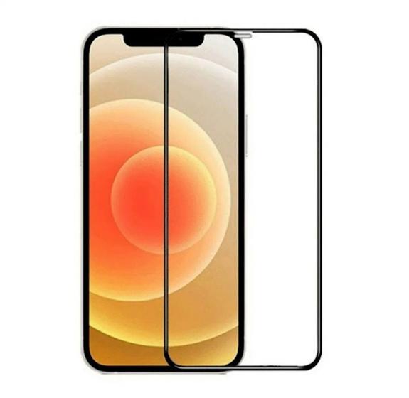 Imagem de Película de Vidro Temperado 6D Para iPhone 12 MINI Transparente Borda Preta Clear Resistente Cobre Tela Inteira