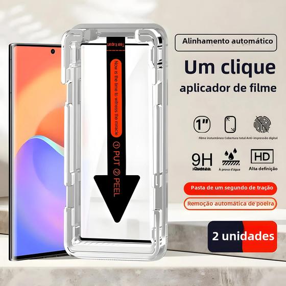 Imagem de Película de Vidro Temperado para Samsung Galaxy S24/S23/S22/S21 - Ultra HD e Sem Bolhas