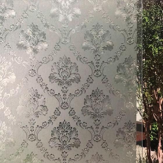 Imagem de Pelicula Eletrostatica para Vidro Blindex Modelo Arranjo de Flores 200x60cm