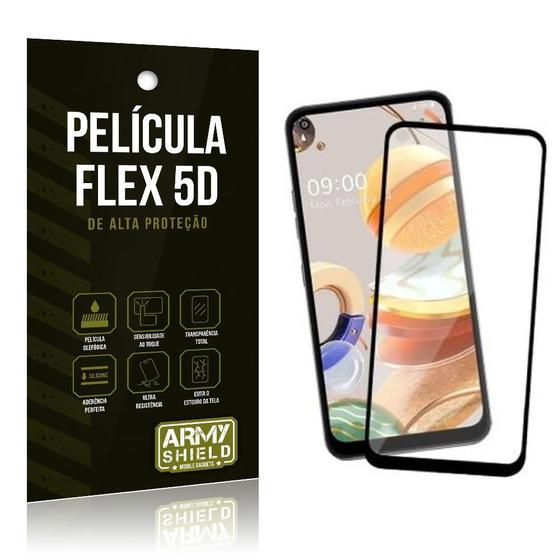 Imagem de Película Flex 5D Cobre a Tela Toda Blindada LG K51s - Armyshield