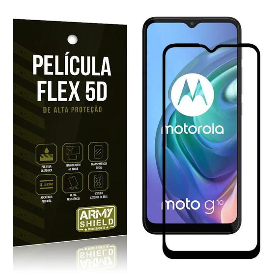 Imagem de Película Flex Moto G10 Não Quebra Cobre a Tela Toda Blindada