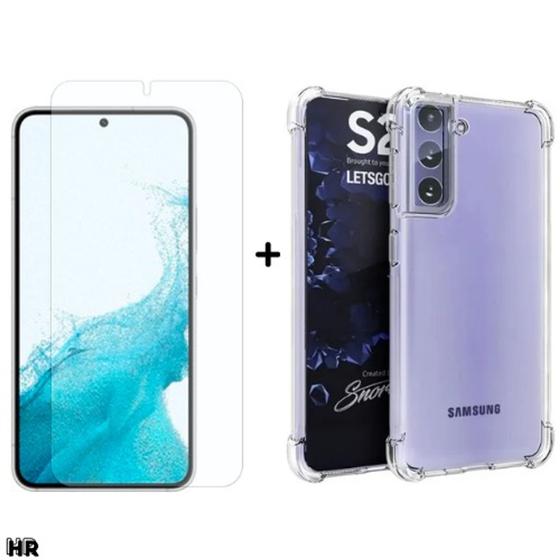 Película Hidrogel Hd + Capa Case Anti Impacto Samsung Galaxy S22 5g Menor preço em Película Hidrogel Hd + Capa Case Anti Impacto Samsung Galaxy S22 5g