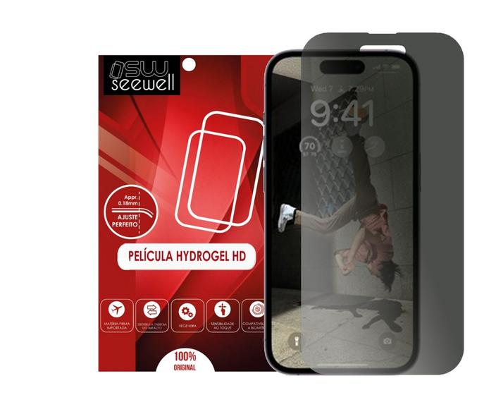 Imagem de Película Hydrogel Anti Impacto Privacidade Compatível com iPhone 14 Pro e iphone 14 Pro Max