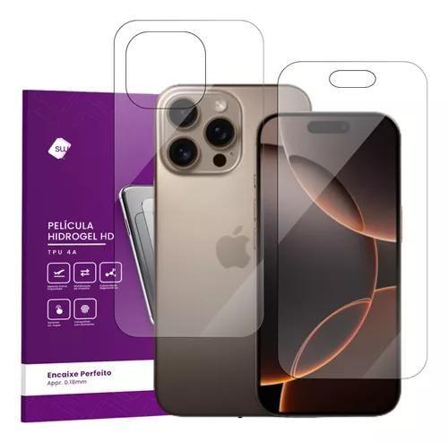 Imagem de Película Hydrogel Frente E Verso Para iPhone 16/iPhone 16 Plus/iPhone16 Pro/iPhone 16 Pro Max