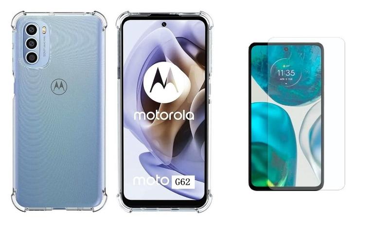 Película Hydrogel Gel Nano + Capa Capinha Antishock P/ Moto G62 5G Menor preço em Película Hydrogel Gel Nano + Capa Capinha Antishock P/ Moto G62 5G