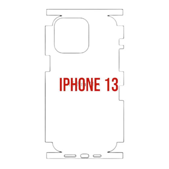 Imagem de Película Hydrogel Traseira Cobre Laterais Compatível Para iPhone 13