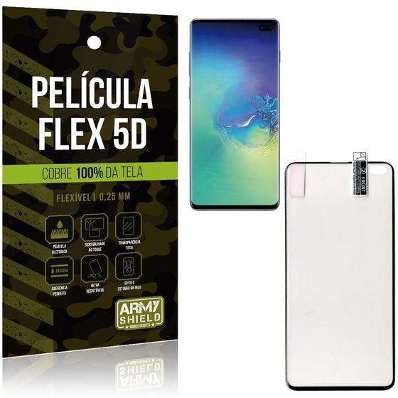 Imagem de Película Indestrutível Flex Galaxy S10 Plus Não trinca e cobre a tela toda - Armyshield