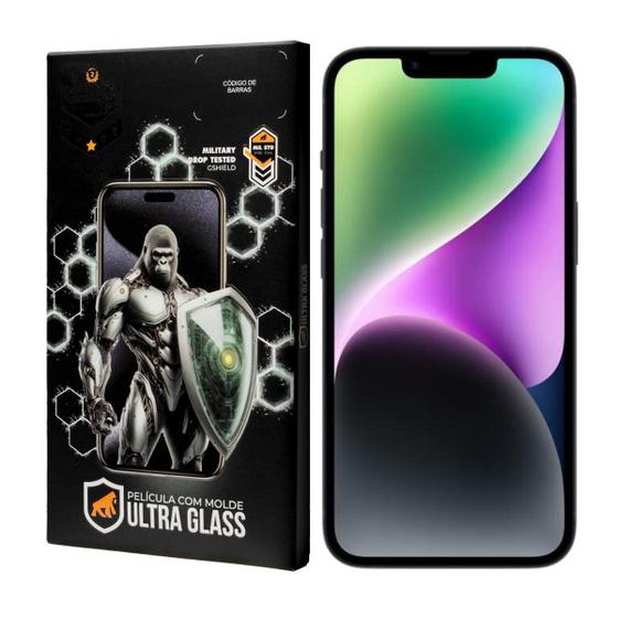 Imagem de Película para iPhone 14 - Ultra Glass - Preta - Gshield