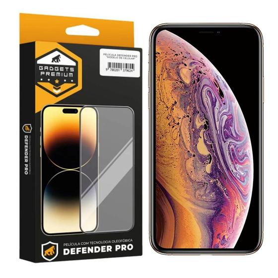 Imagem de Película para iPhone XS Max - Defender Pro - Preta - Gshield