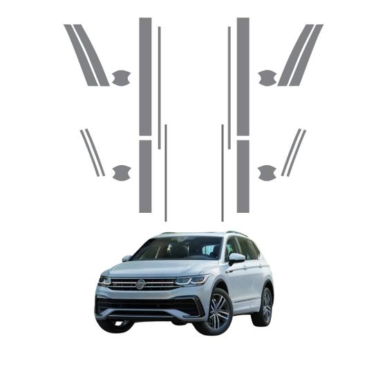 Imagem de Película PPF Kit Proteção Portas Tiguan R Line 22 25