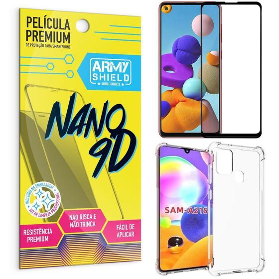 Imagem de Película Premium Nano 9D Para Galaxy A21S+Capa Anti Shock