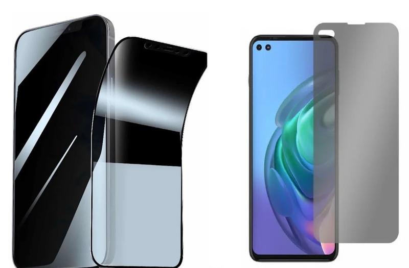 Imagem de Película Privativa Cerâmica 9D 5D Anti Espião Gel Flexível Compatível Samsung Galaxy A71 Galaxy A72 5G 4G