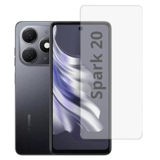 Imagem de Pelicula Proteção De Vidro 3D Compatível Para Tecno Spark 20