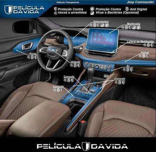 Imagem de Película Proteção Interna Kit Full Commander 2022 Antiriscos