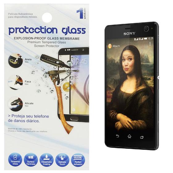 Imagem de Película Protetora de Vidro Lisa para Smartphone Sony Xperia C4 Protecction Glass