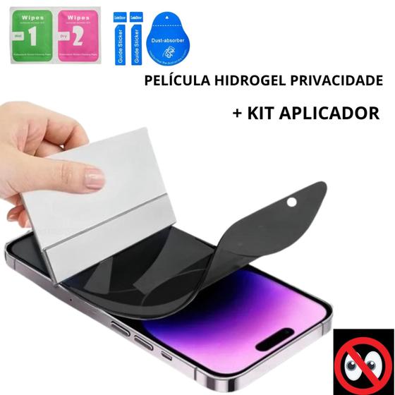 Imagem de Pelicula Protetora  Hidroge Privacidade  Para smatphone Iphone 11