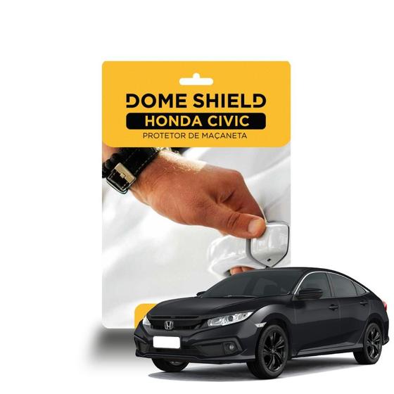 Imagem de Película Protetora PPF Anti-Risco Automotivo Maçaneta Honda Civic - Dome Shield