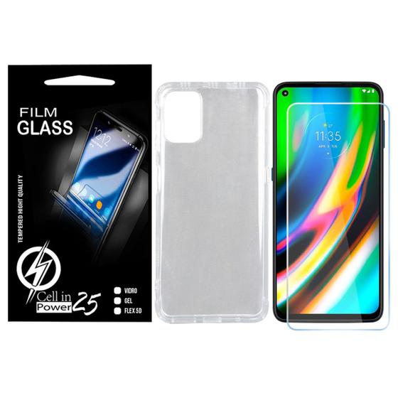 Imagem de Película Vidro + Capa Anti SHOCK Moto G9 Plus XT2087 6.8 - Cell In Power25