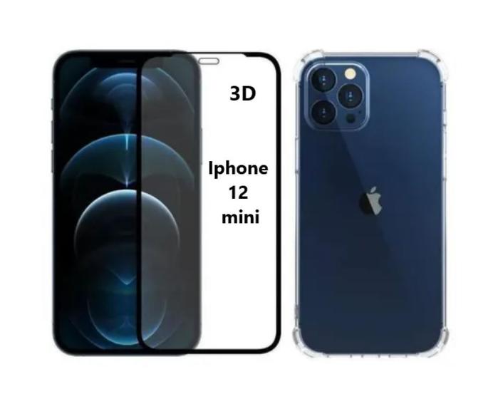 Imagem de Película Vidro Temperado 3D 5D Excelente Qualidade Tela Toda Iphone 12 Mini / 5.4