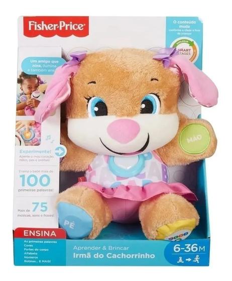 Pelúcia Aprender E Brincar Irmã Do Cachorrinho Smart - Fisher Price ...