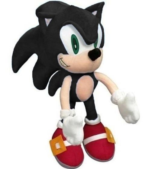 Imagem de Pelúcia Boneco Ouriço Fofinho Coleção Tipo Turma Sonic Preto