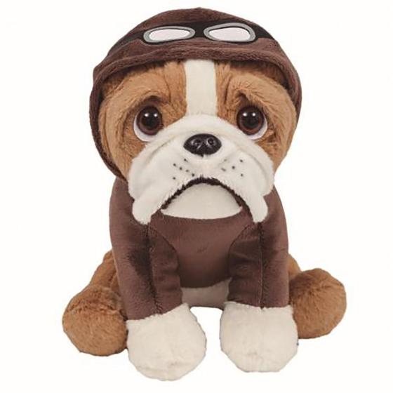 Imagem de Pelúcia Buba Toys Cachorro Bulldog Aviador - 8251