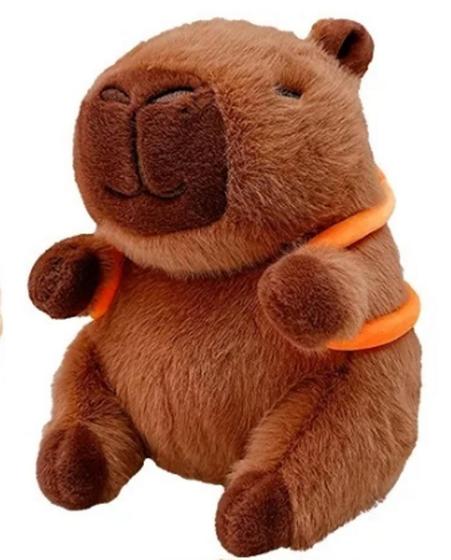 Imagem de Pelúcia Capivara Com Mochila De Fruta 30cm CAA0122 - CAA